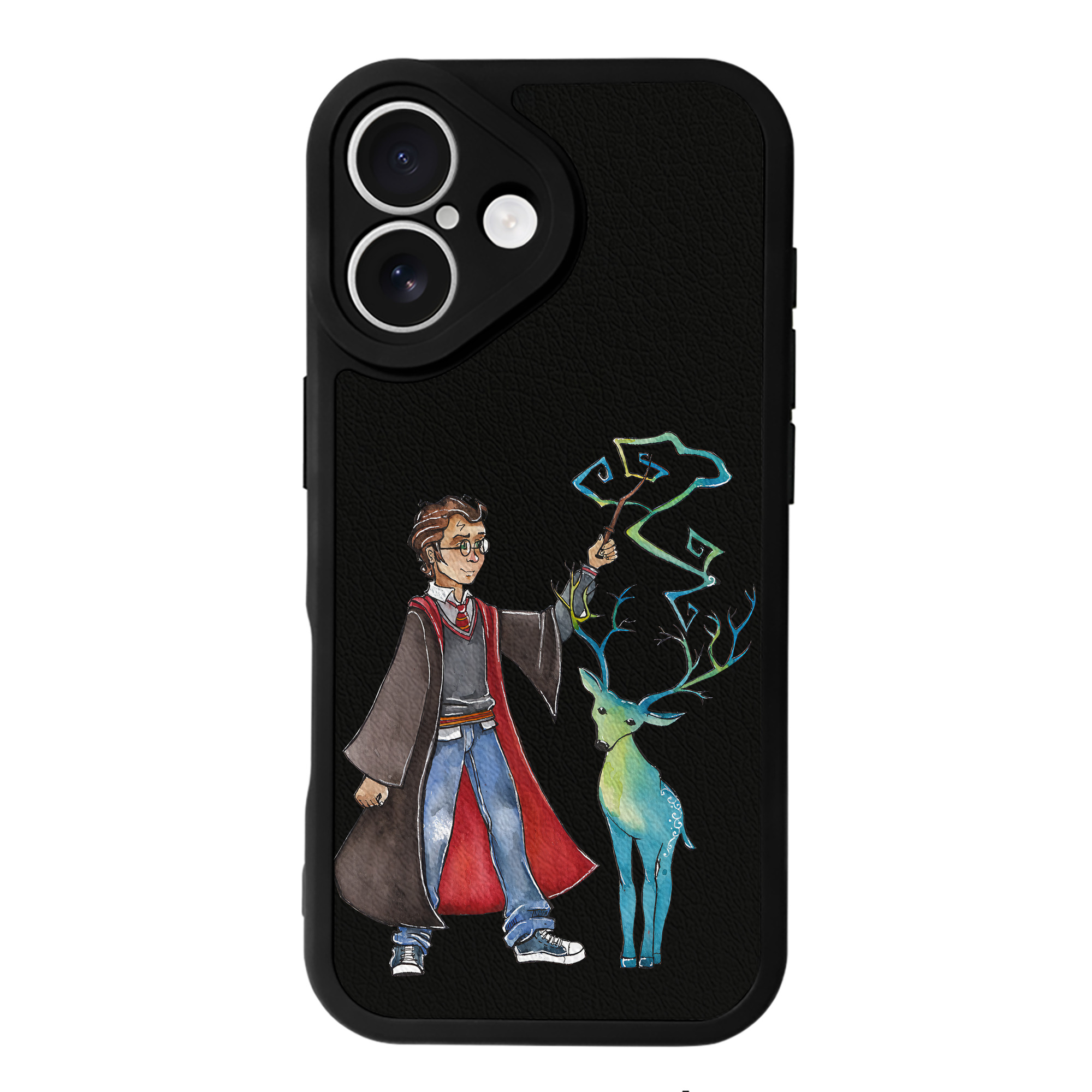 （画像用） Harry Potter ハリー・ポッターシリーズ 【iPhone 16シリーズ対応】シリコンスマホケース（レザー調） 材質：シリコン